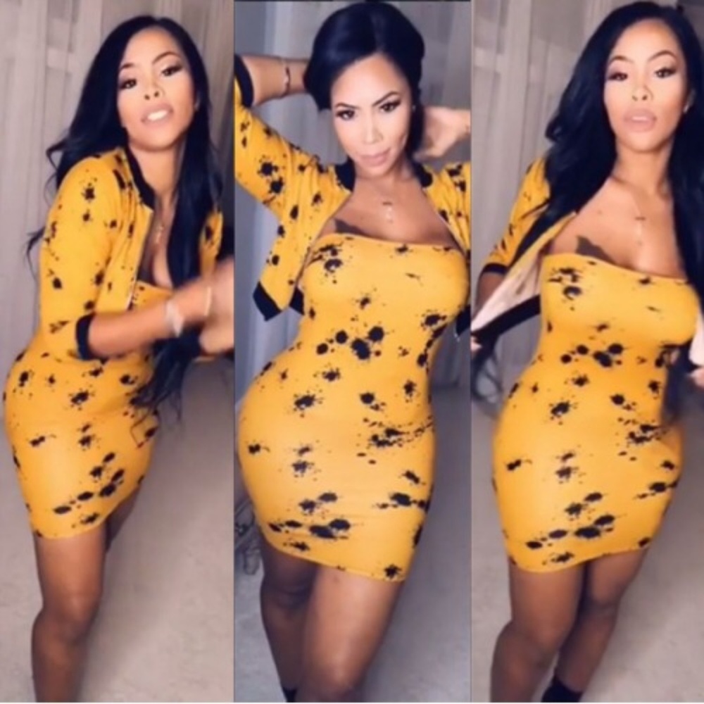 Women 2 piece dress and jacket (bee'hive) maxi